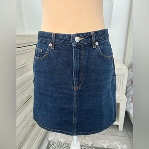 New Lacoste Dark Blue Denim Mini Skirt